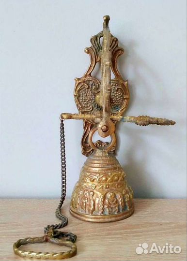 Колокол дверной старинный. Бронза