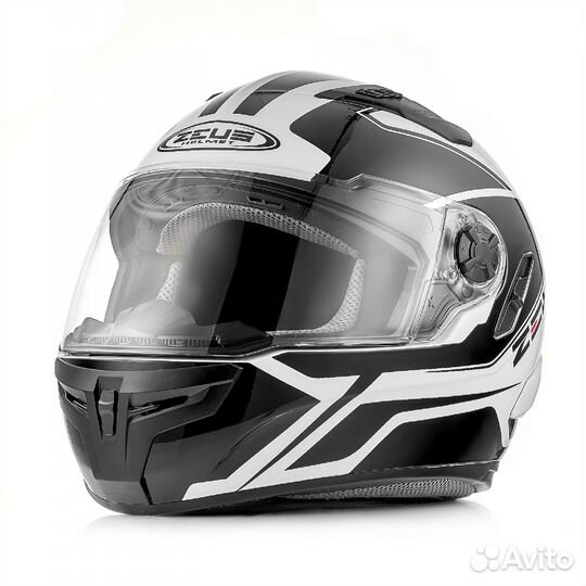 Мотошлем Zeus ZS-813A Black-White