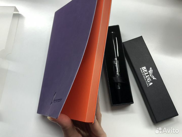 Блокнот ежедневник подарочная шариковая ручка