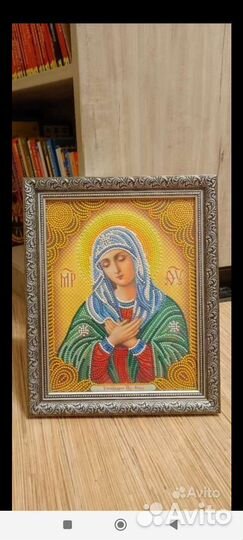 Икона ручной работы (алмазная мозаика)