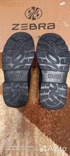 Ботинки кожанные зимние для мальчика, 35 размер