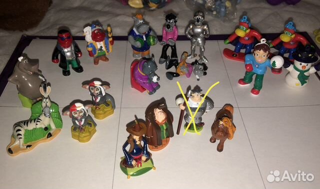 Фигурки из киндер сюрприза «ну, погоди» и другие