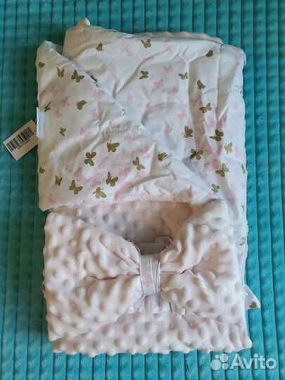 Конверт- одеяло на выписку для девочки, новый