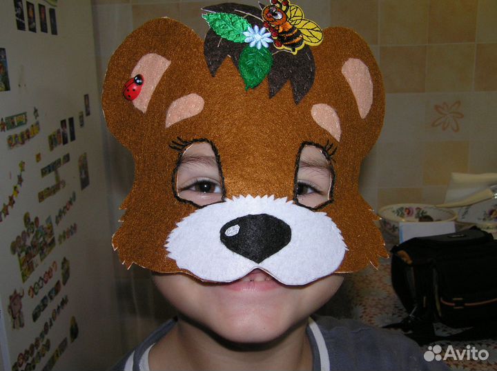 Маска карнавальная новогодняя