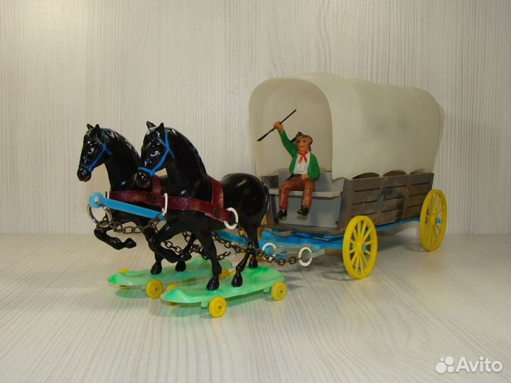 Индейцы и ковбои гдр. N 403D Фургон с возницей 5