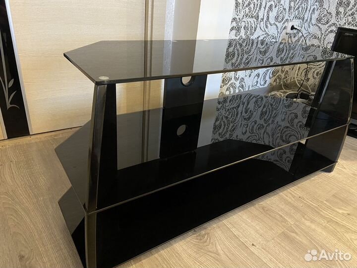 Стеклянная тумба под тв телевизор
