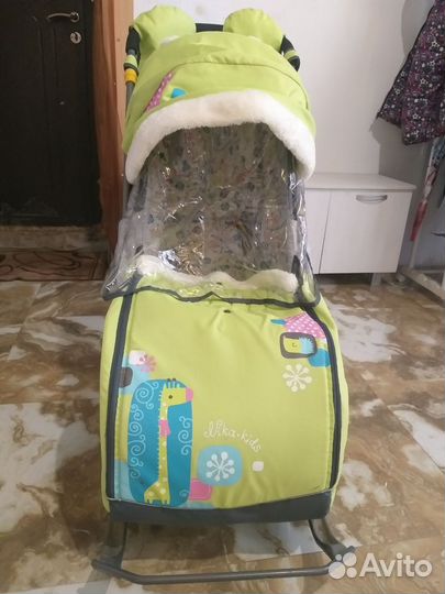 Детские санки-коляска ника нд7-2