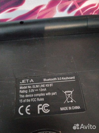 Беспроводная клавиатура JET-A slim line K9 BT 80