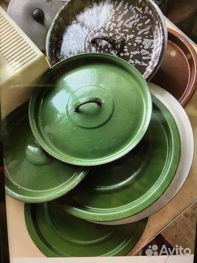 Крышки эмалированные,ссср, разные, б/у