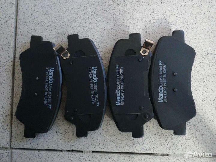 Колодки тормозные передние Солярис Хендай Киа Рио