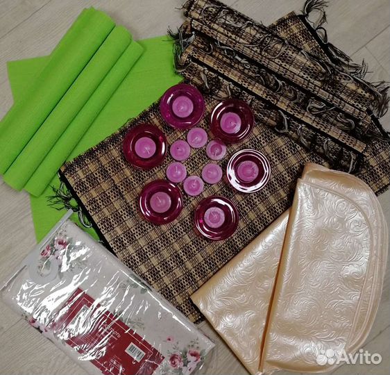 Подсвечники, салфетки