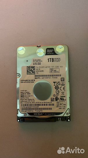 Жесткий диск 2.5 Western Digital Black