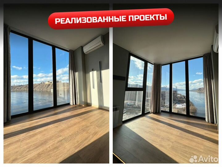 Балконный блок алюминиевый с дверью