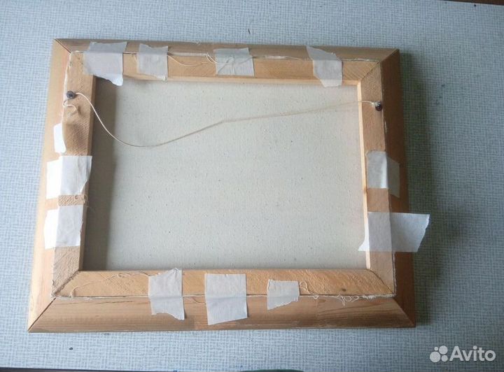 Картина маслом -лесное озеро- 30 на 40