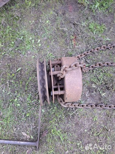 Лебедка цепная таль ручная бу