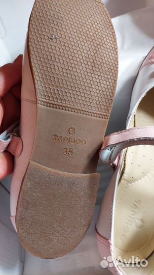 Туфли для девочки 35 размер кожа
