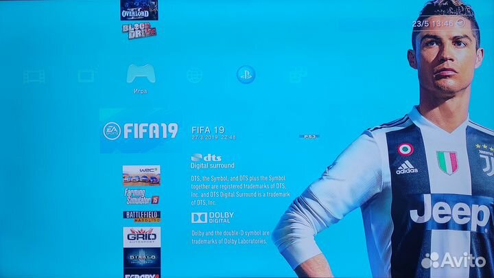 Прошитая Sony PS-3 Slim 320GB, 2 геймпада и 45 игр