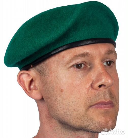 Берет бесшовный зеленый (пограничный)