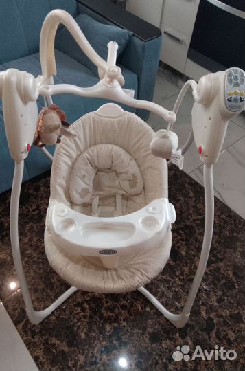 Детские электронные качели для новорожденных