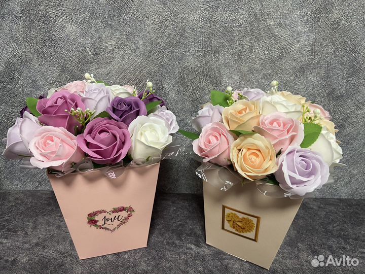 Букет цветов из мыла