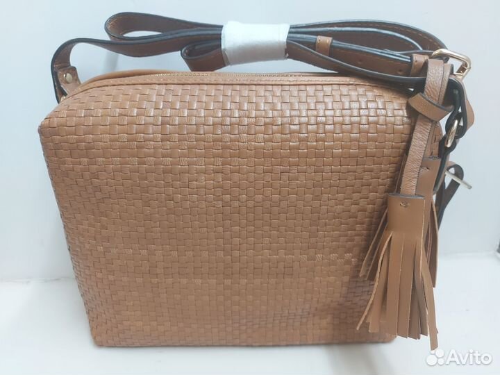 Сумка кожаная Massimo Dutti