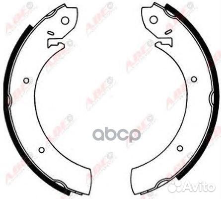 Колодки тормозные задние (барабаны) C00502ABE ABE