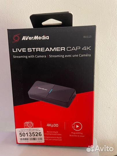 Карта захвата AverMedia Live Streamer CAP 4K-BU11
