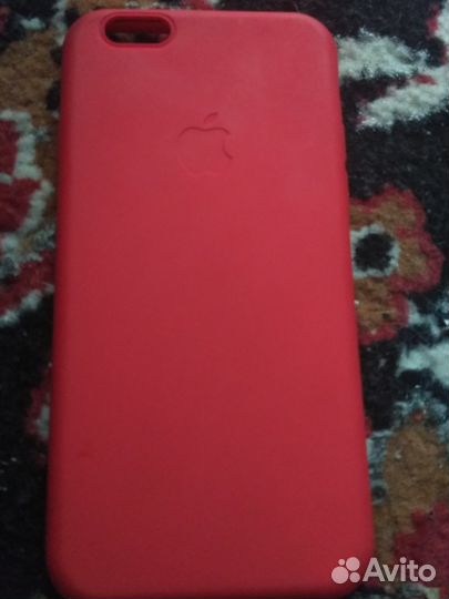 Оригинальный чехол Apple для iPhone 6/6S красный