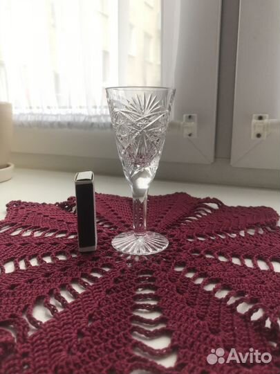 Хрустальные рюмки на ножке СССР гхз