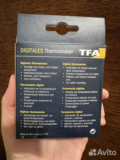 Метеостанция термометр Tfa 30.1044