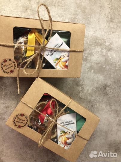 Новогодний подарочный набор свеча мыло
