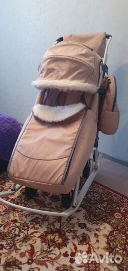 Детские санки на колесах