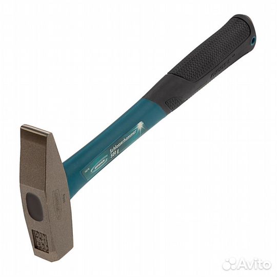 Молоток слесарный, 500 г, квадратный боек, фибергл