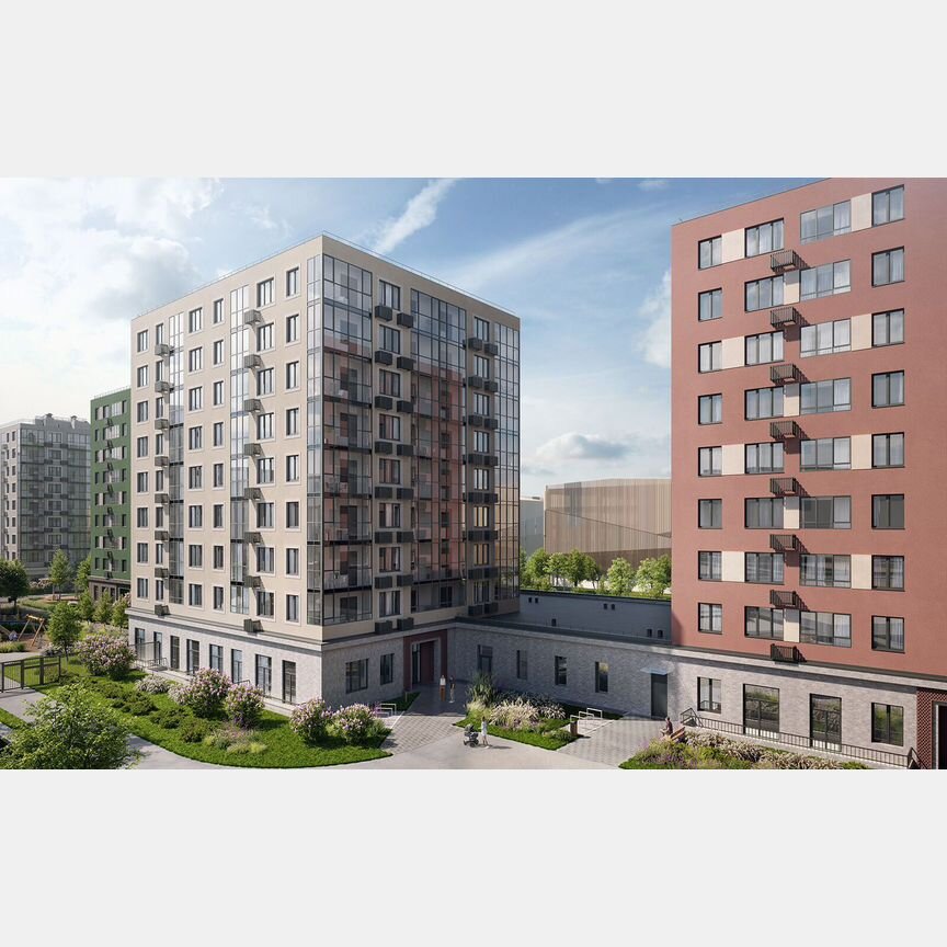 3-к. квартира, 68,4 м², 6/9 эт.