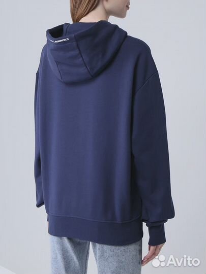 Худи хлопковое с логотипом Karl Lagerfeld