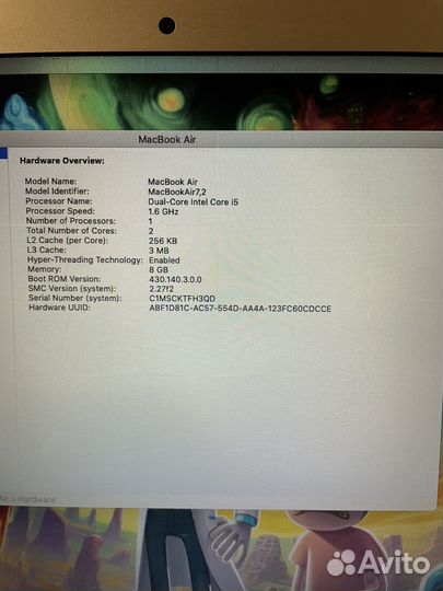 Apple MacBook air 13 early 2015
