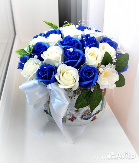 Букет из мыльных роз