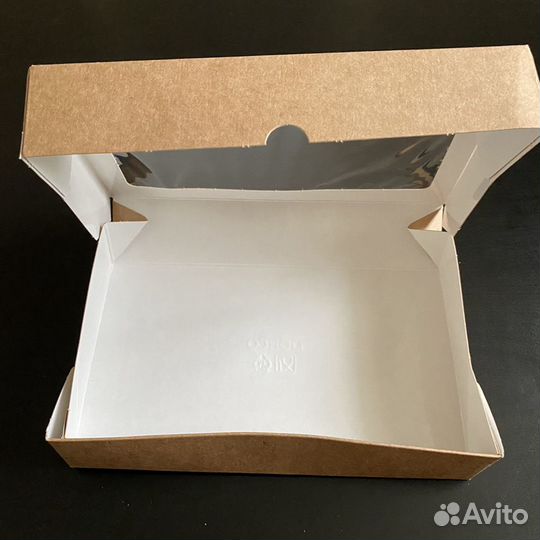 Крафт коробки с окошком 20/12/4