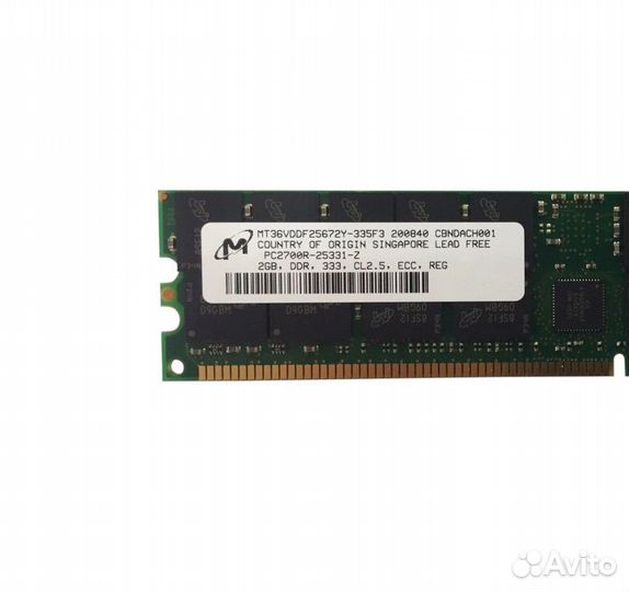 Оперативная память Micron MT36vddf25672Y-335F3 2GB