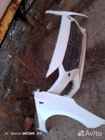 Крылья и бампер хундай Солярис 2018