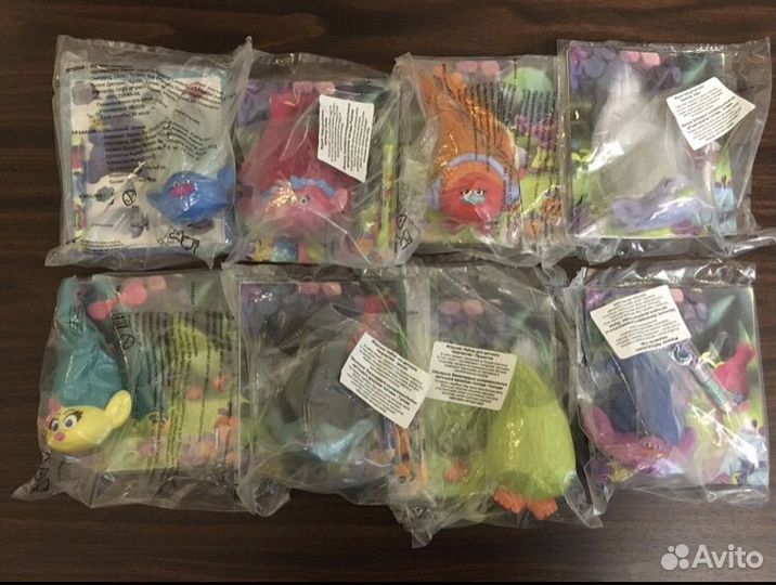 Тролли серия из макдональдса хэппи мил