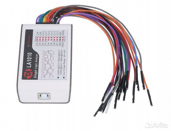 Логический анализатор kingst LA1010, 100 Мгц 16 ка