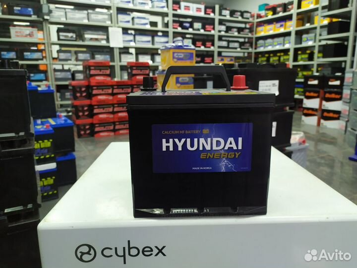 Аккумулятор 50Ач 525А Hyundai кубик прямой полярно