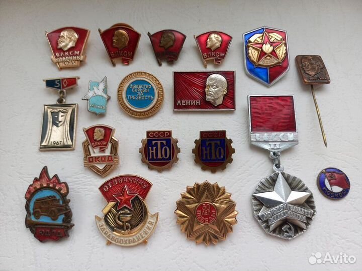 Знаки СССР разные, кассеты коллекционера