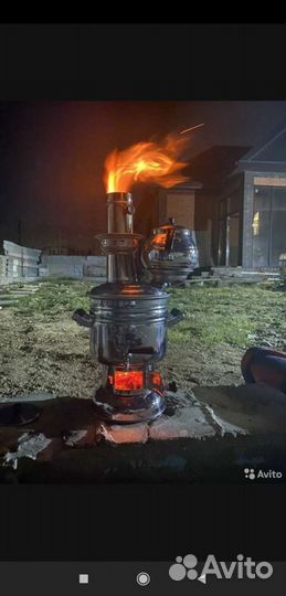 Самовар на дровах турецкий