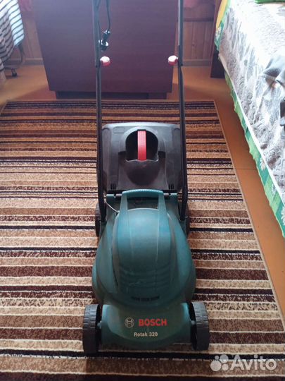 Газонокосилка электрическая bosch