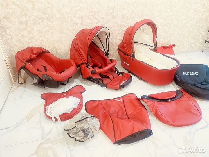 Коляска verdi sonic plus 3 в 1 экокожа