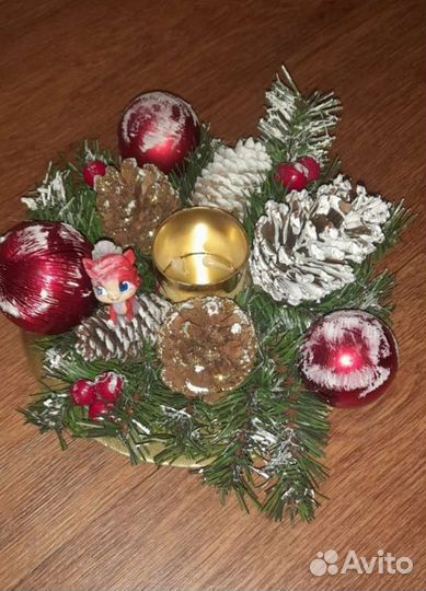 Новогодний подсвечник