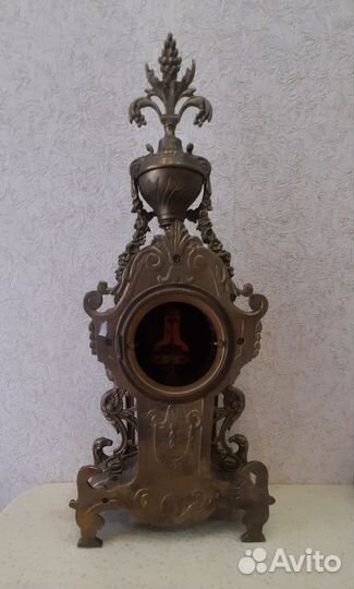 Часы каминные/ настольные с боем 19 век. франция