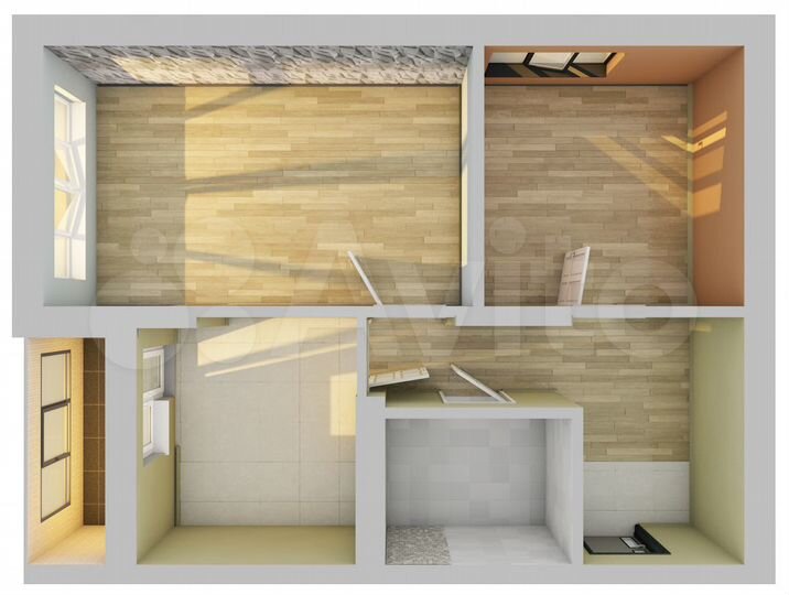 2-к. квартира, 52,6 м², 12/25 эт.